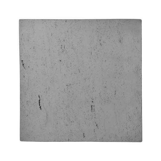 Gray concrete tile with a textured surface on a white background