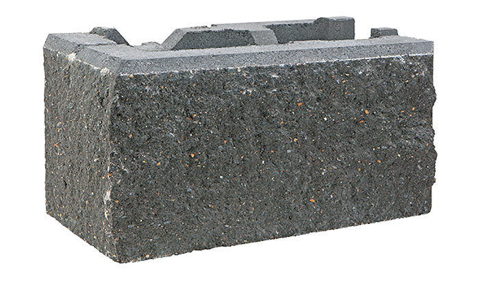 Concrete block on a white background