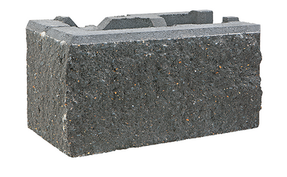 Concrete block on a white background